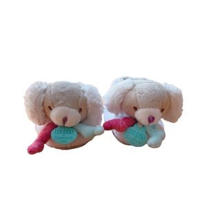 DOUDOU ET Compagnie Paris Dog Baby Rattle Slippers